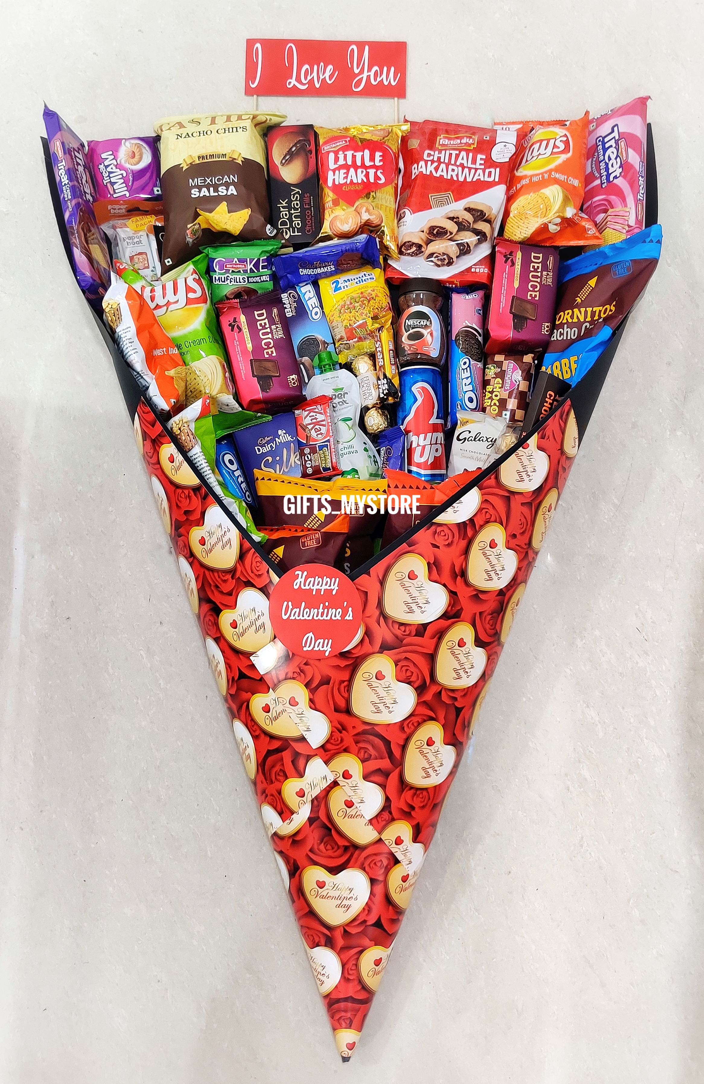 CONE HAMPER – VALENTINE’S THEME